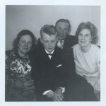 Fermingardagur Ómars, f.v.: Ingibjörg amma, Ómar, Hannes afi og Auðbjörg móðir.